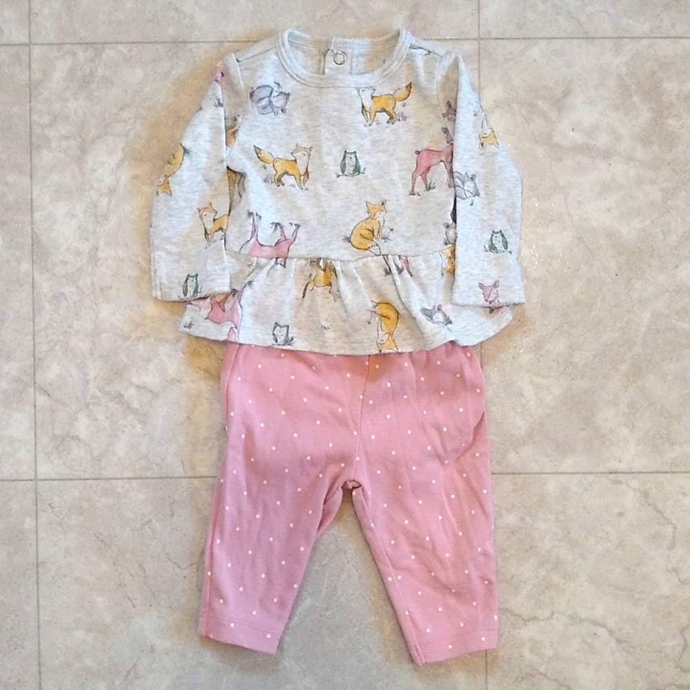 Carter's forest animal outfit